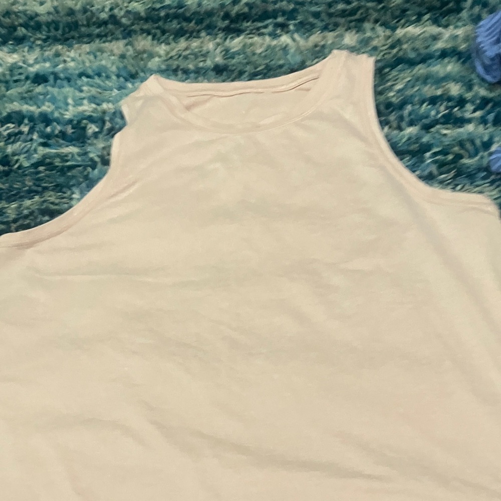 Sleeveless White Tank Top